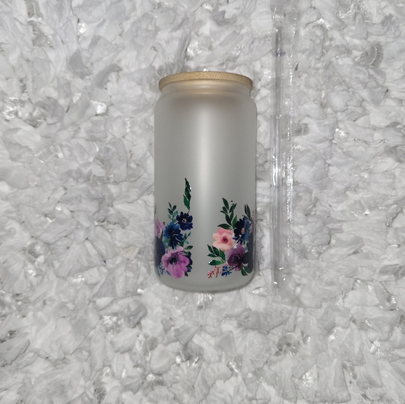 Glass can cup - Picture 3 of 3